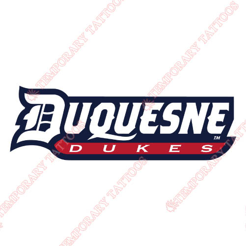 Duquesne Dukes Customize Temporary Tattoos Stickers NO.4294